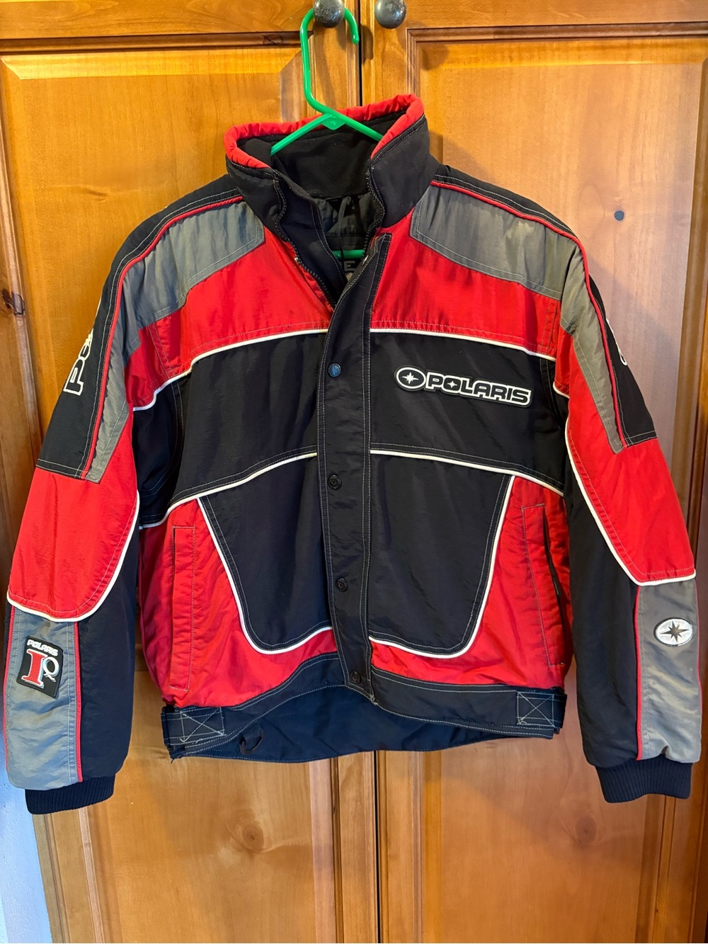 Polaris Vintage Red & Black Snowmobile Jacket Youth XL Adult Small